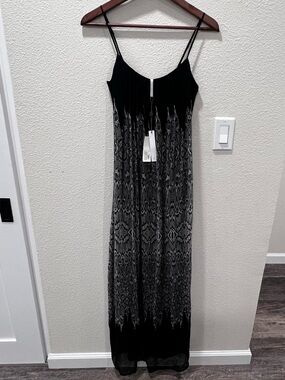Twelfth Street by Cynthia Vincent Maxi Dress Women's Size S Black Silk 100%  NWT